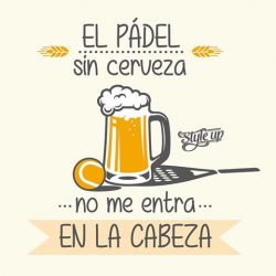 Con el buen tiempo… Padel y cervecita.